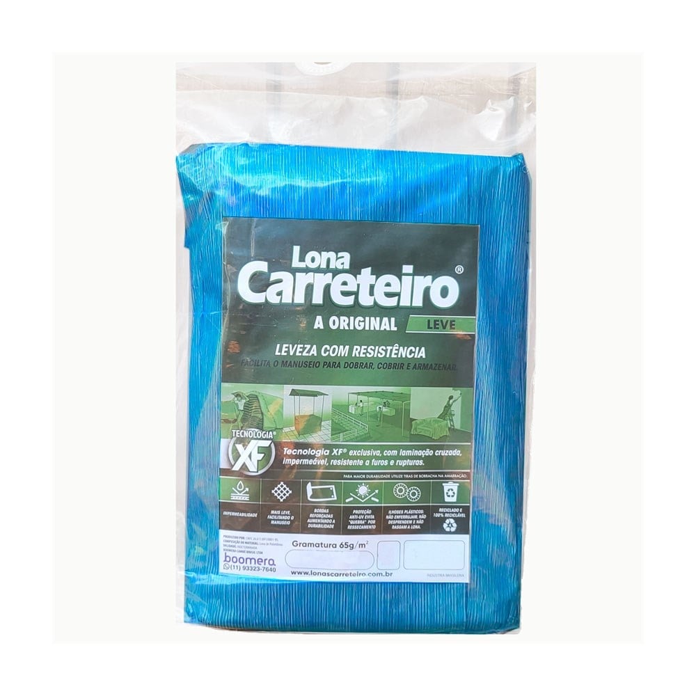 LONA CARRETEIRO ITAP/BOOMERA  AZUL  5 X 5M  65MIC   9000233.PA
