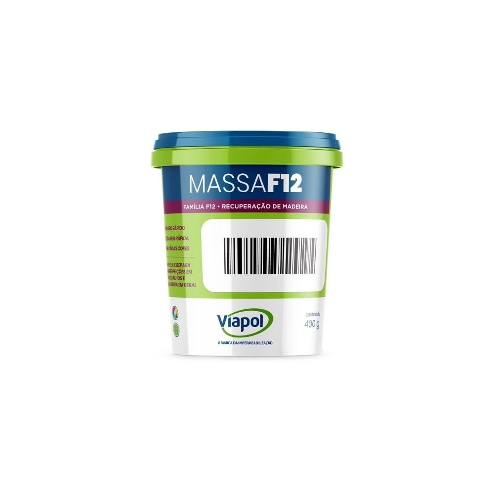 Massa Madeira F12 Viapol Cerejeira 400g V0210675