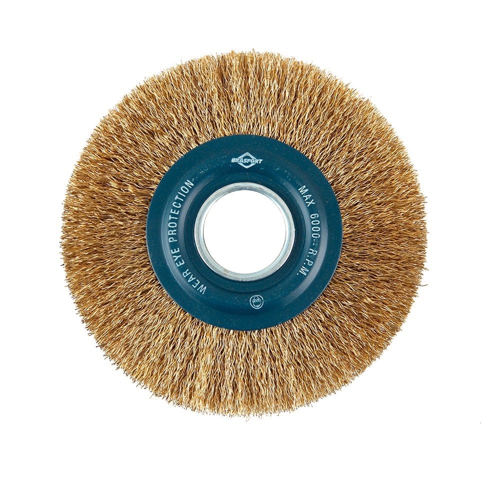 Escova Aço Brasfort Circular Latonada 6x3/4 7247