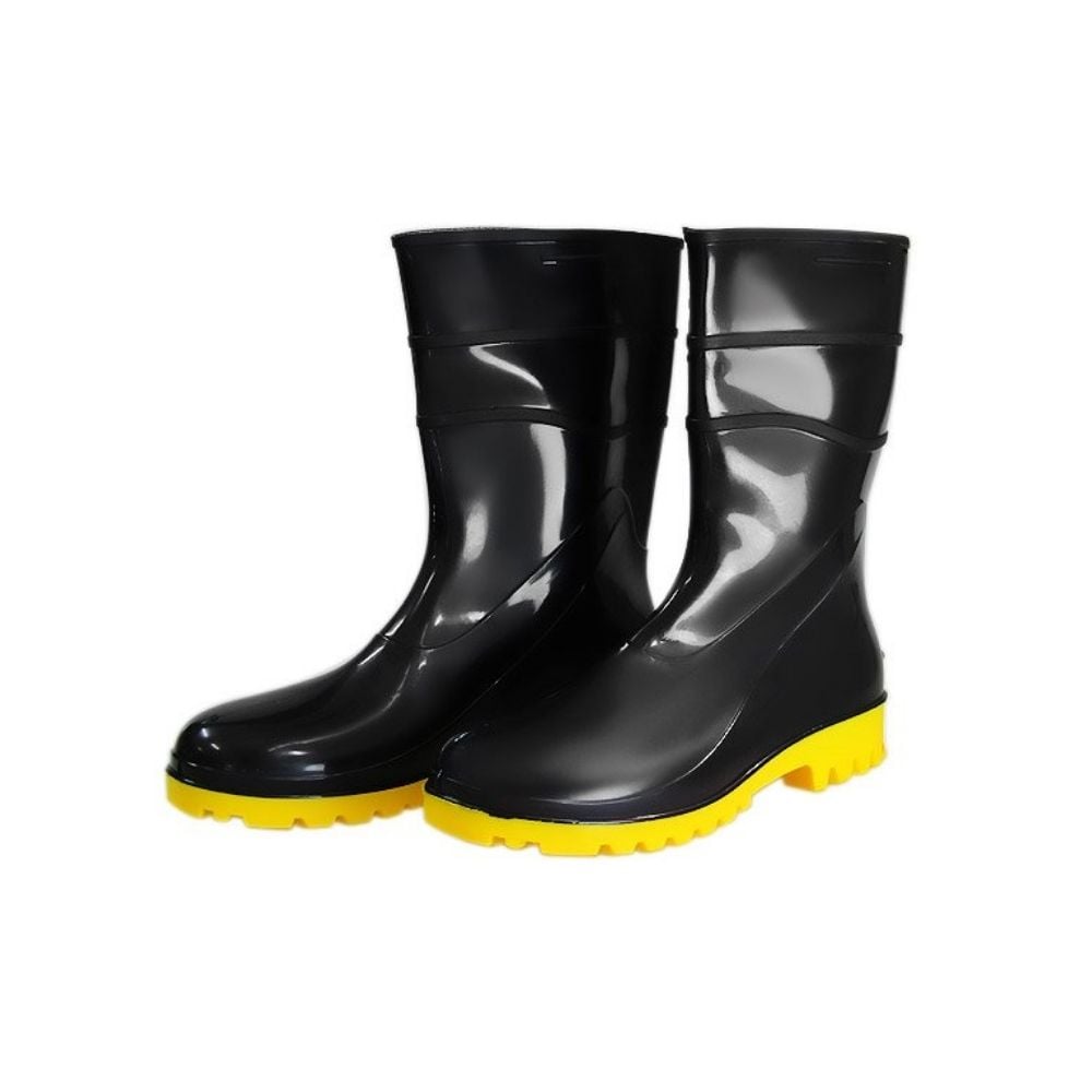 Par de Botas Cartom Cano Médio Preto/Amarelo 210SA 35/36 | 003148