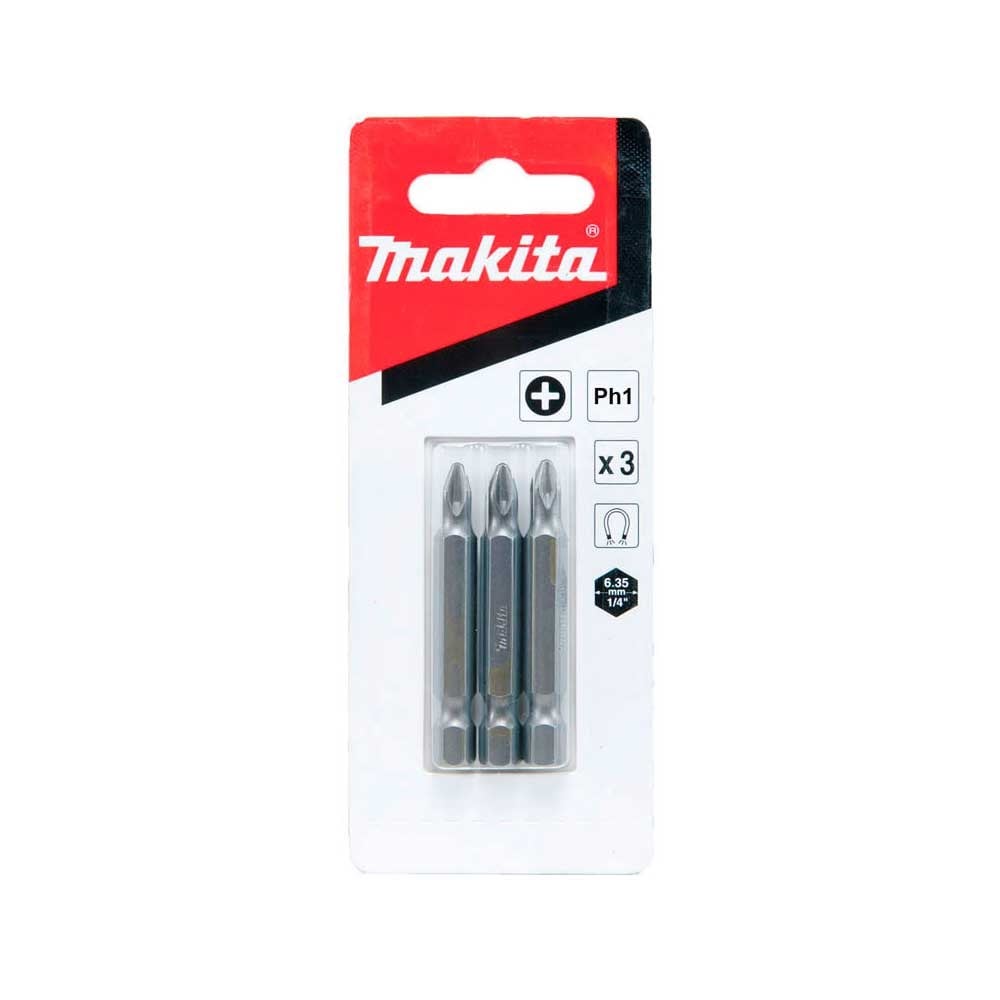 Ponteira Makita Bits Phillips PH1 X 50mm com 3 Peças B-25214