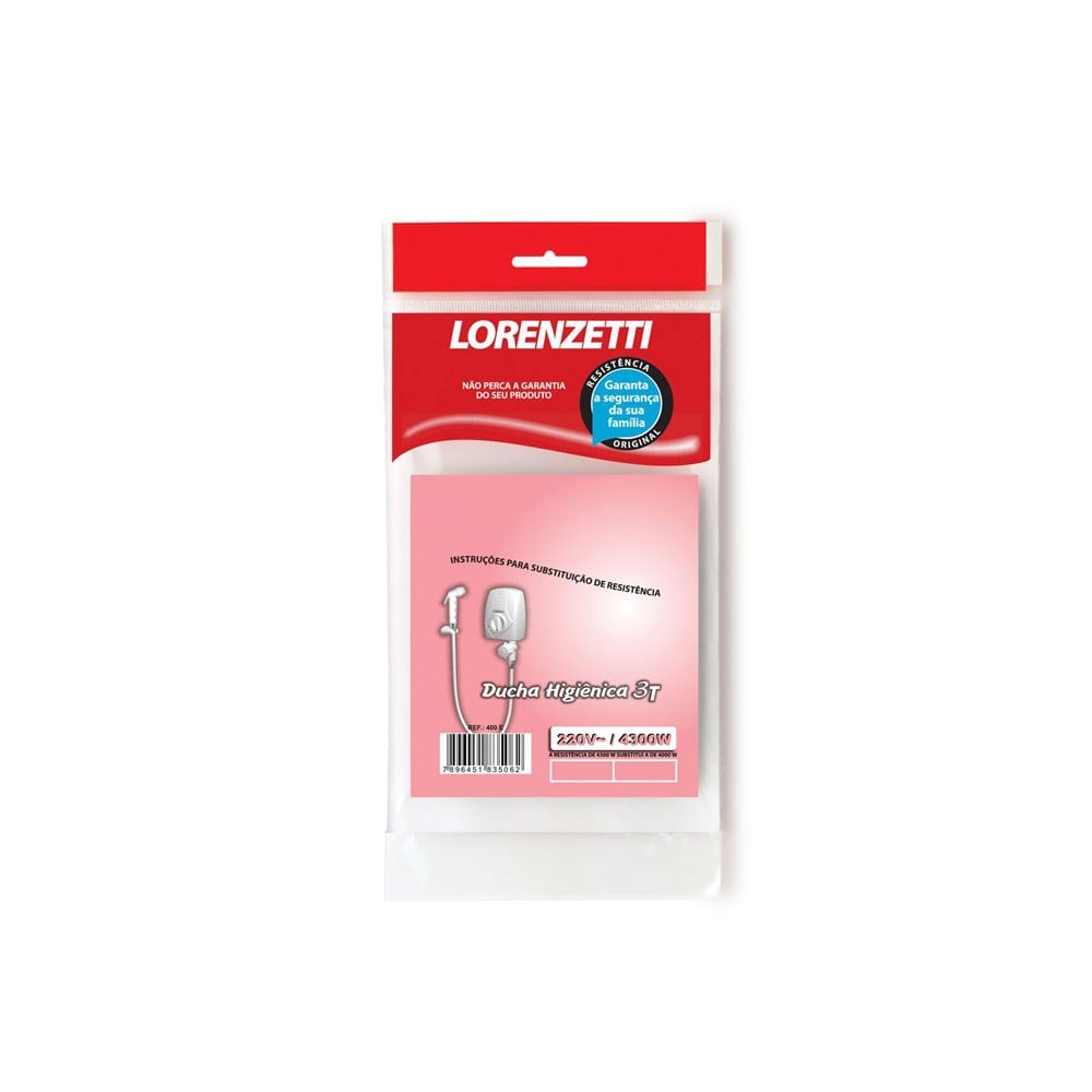 Resistência Lorenzetti Ducha Higiênica 3 Temperaturas 220V 4000W 400E 7589059