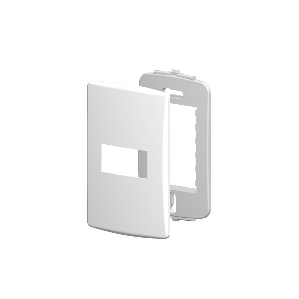 Placa Alumbra Siena 4x2 Branca (1 Horizontal) 6400 - imagem 1