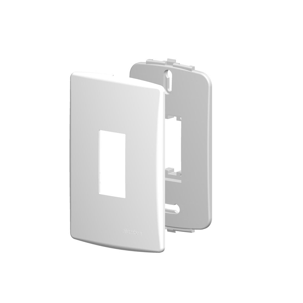 Placa Alumbra Siena 4x2 Branca (1 Vertical) 6401 - imagem 1