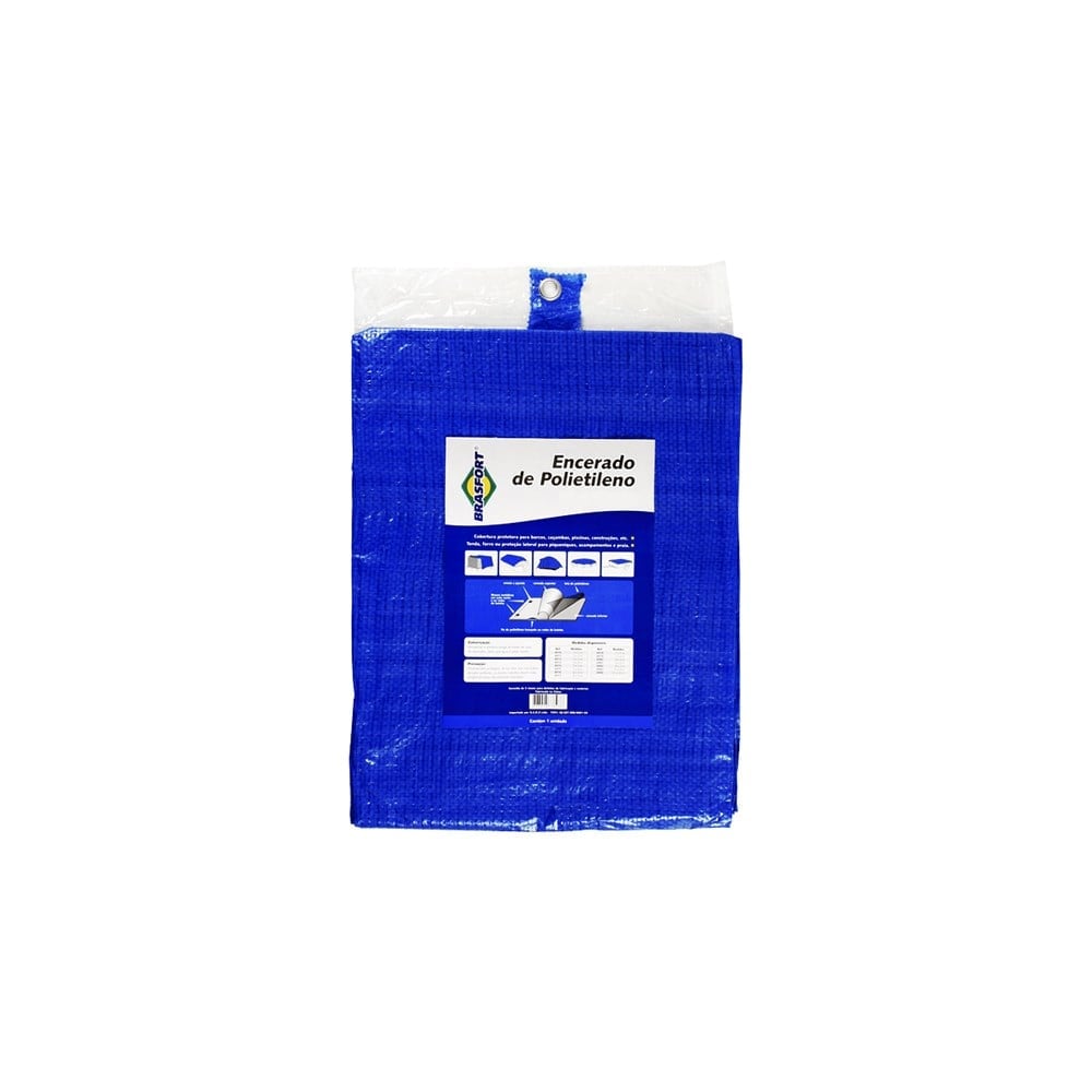 Lona Carreteiro Brasfort Azul 8X 7M 100 Gramas por M² 8982
